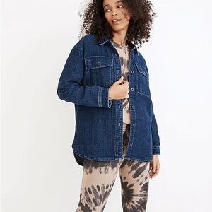 Madewell Double Weave Denim Shirt Jacket NWT